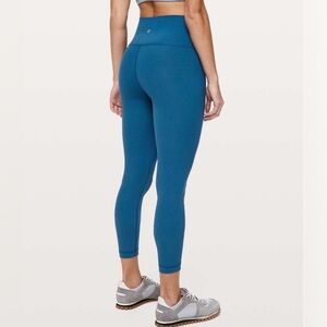 Lululemon Wunder Under High-Rise Tight 25" *Full-On Luxtreme Deep Marine